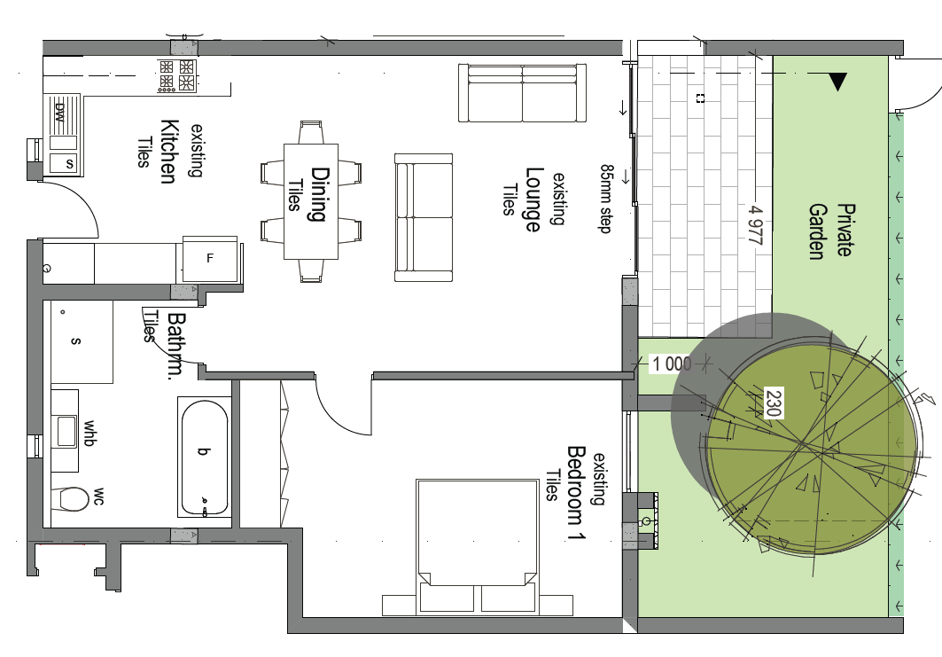 Single XL Floorplan